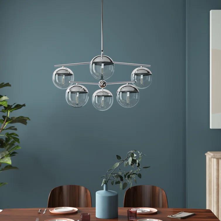 Yearby 6 - Light Dimmable Tiered Chandelier