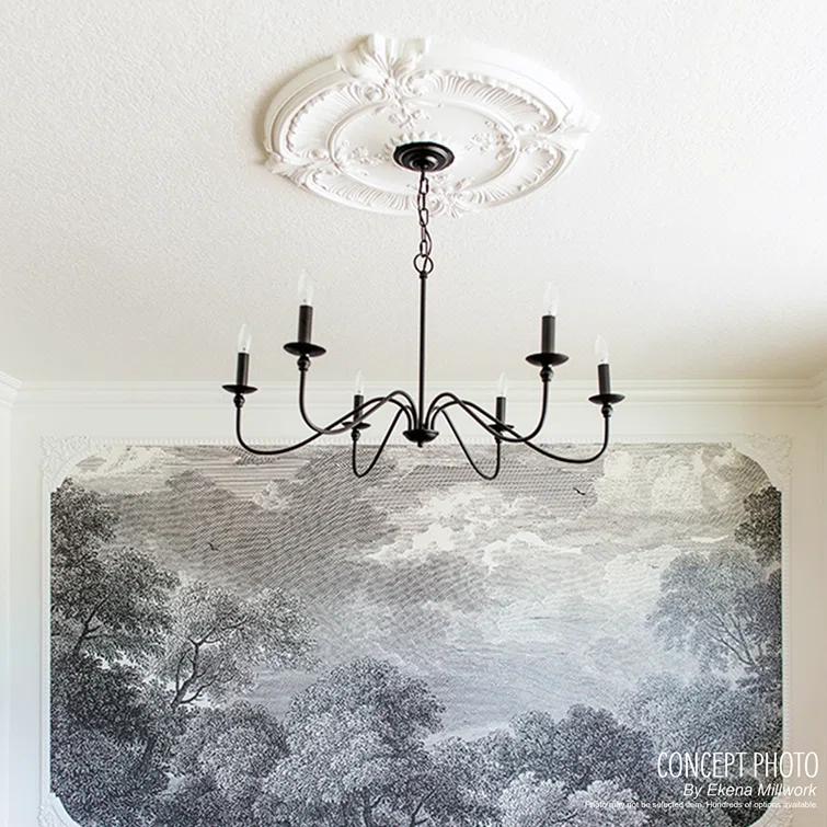 Rose and Ribbon Ceiling Medallion