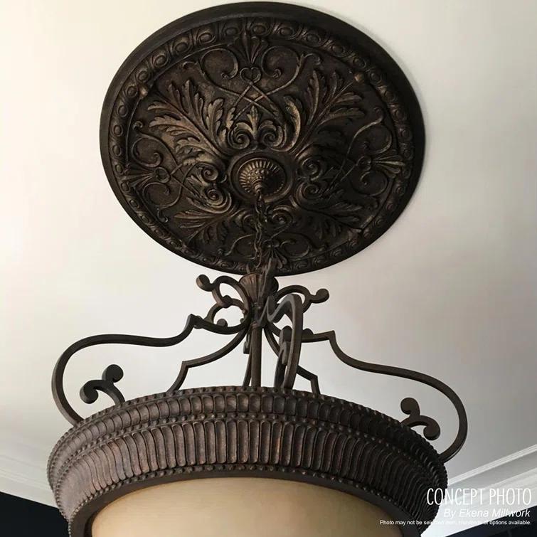 Rose and Ribbon Ceiling Medallion