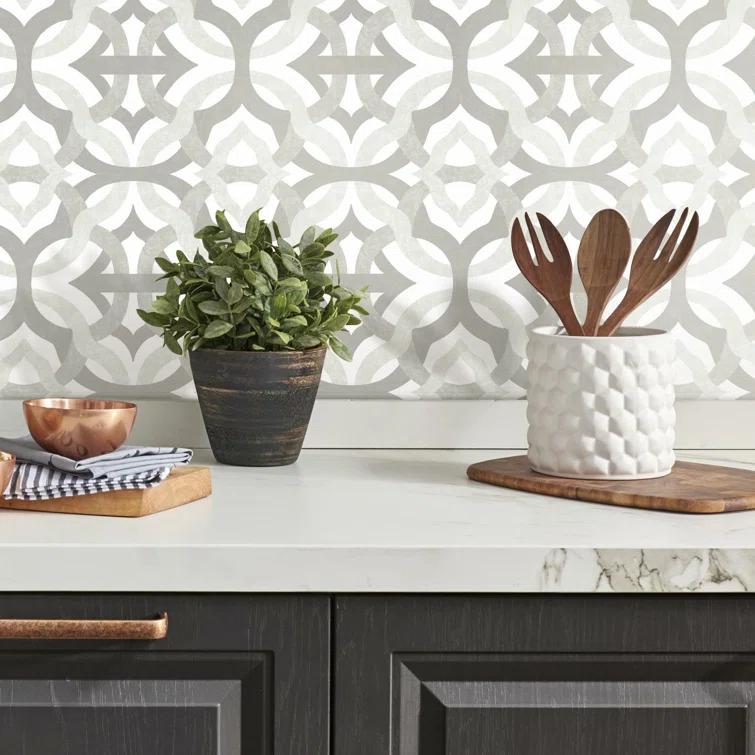 Waverly Peel & Stick Geometric Roll