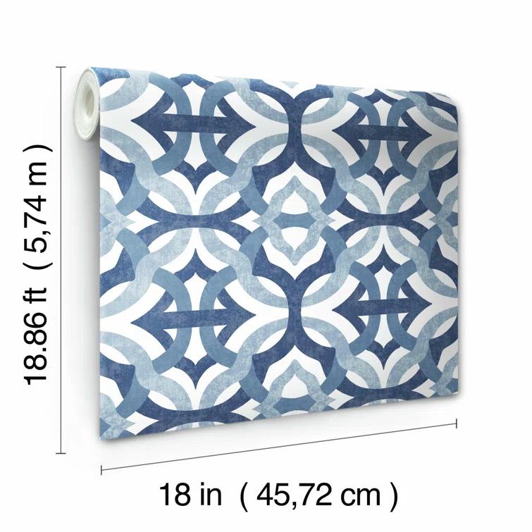Waverly Peel & Stick Geometric Roll