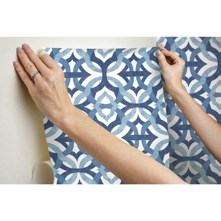 Waverly Peel & Stick Geometric Roll