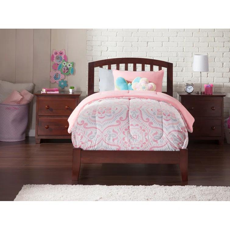 Solid Wood Panel Bed by Winston Porter