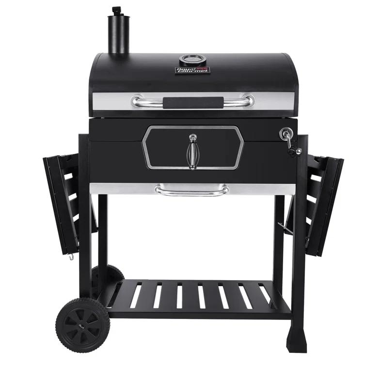 Royal Gourmet Deluxe 30-Inch Charcoal Grill, Black