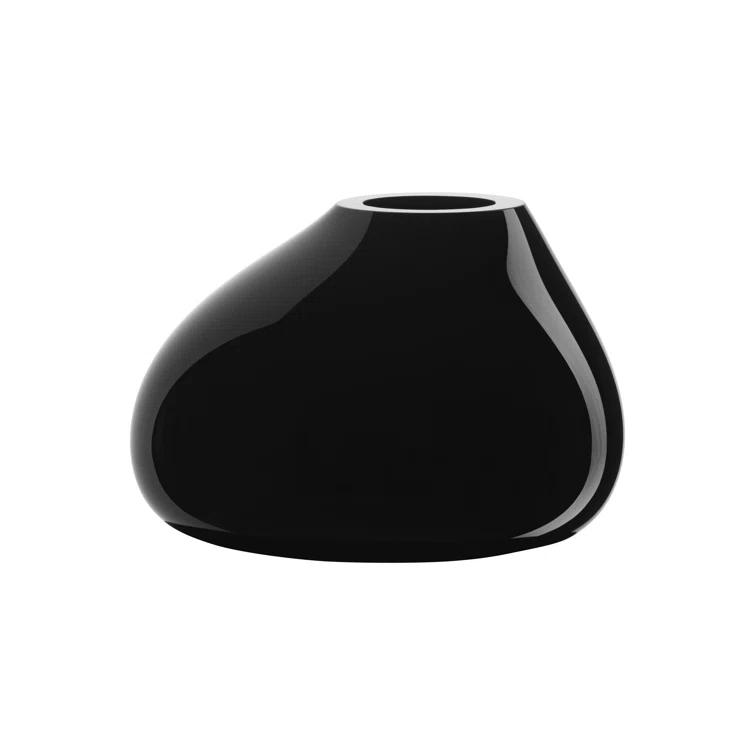 Orrefors Ebon Handmade Glass Table Vase