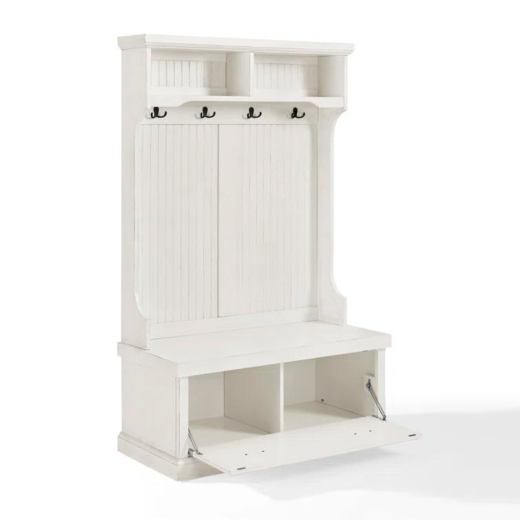 Seaside Hall Tree 40'' Wide with Bench and Shoe Storage