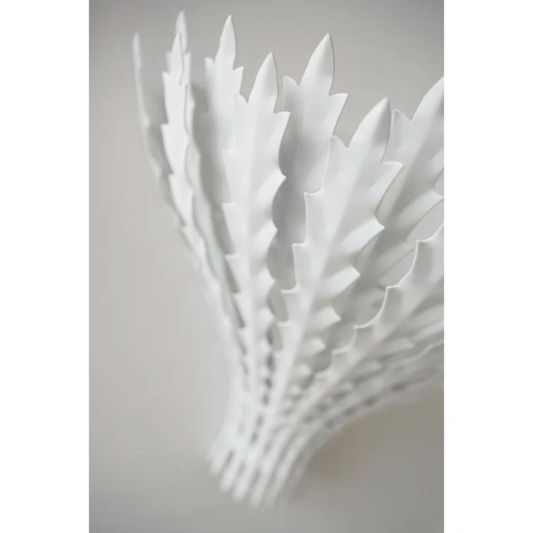 Hampton Plaster White 12" Direct Wired Wall Sconce