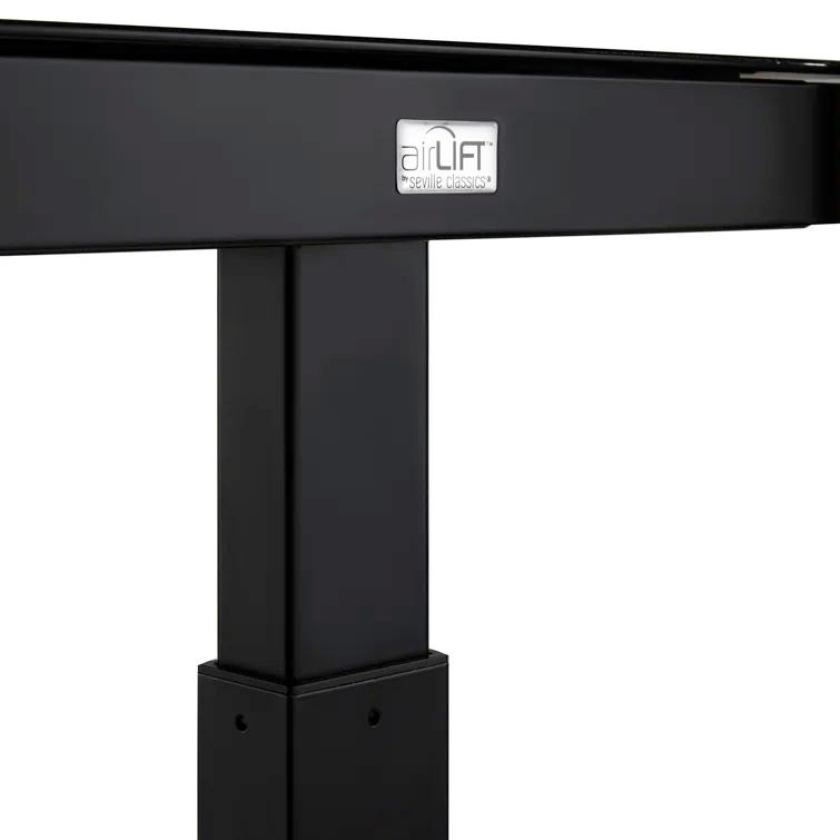 airLIFT 48" W Electric Adjustable Height Tempered Glass Desk
