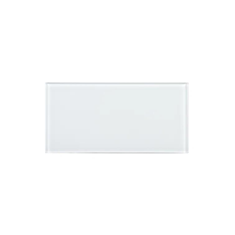 3'' W x 6'' L Glass Peel and Stick Subway Tile