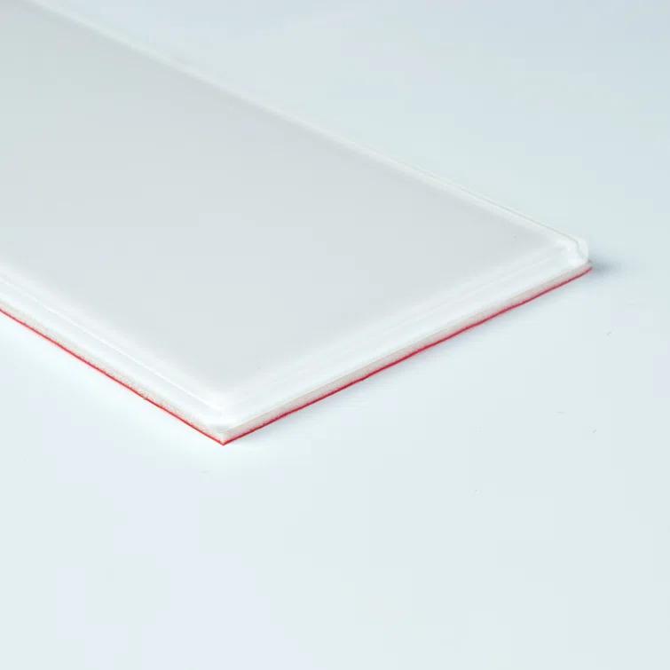3'' W x 6'' L Glass Peel and Stick Subway Tile