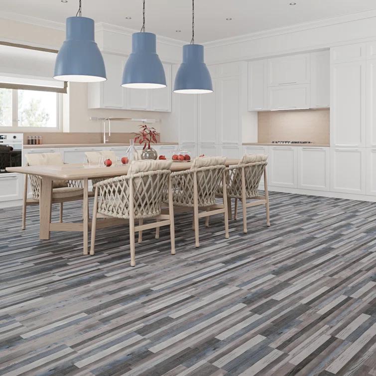 BaseCore 12mil x 6" W x 36" L Peel and Stick Luxury Vinyl Plank Flooring