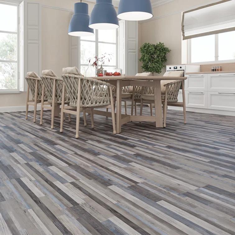 BaseCore 12mil x 6" W x 36" L Peel and Stick Luxury Vinyl Plank Flooring