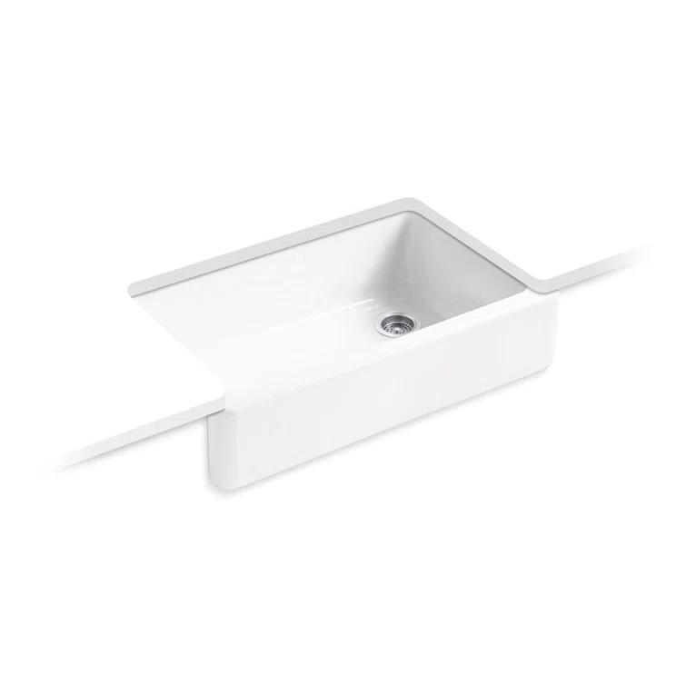 Whitehaven® Self-Trimming 36" L x 22" W Farmhouse Kitchen Sink