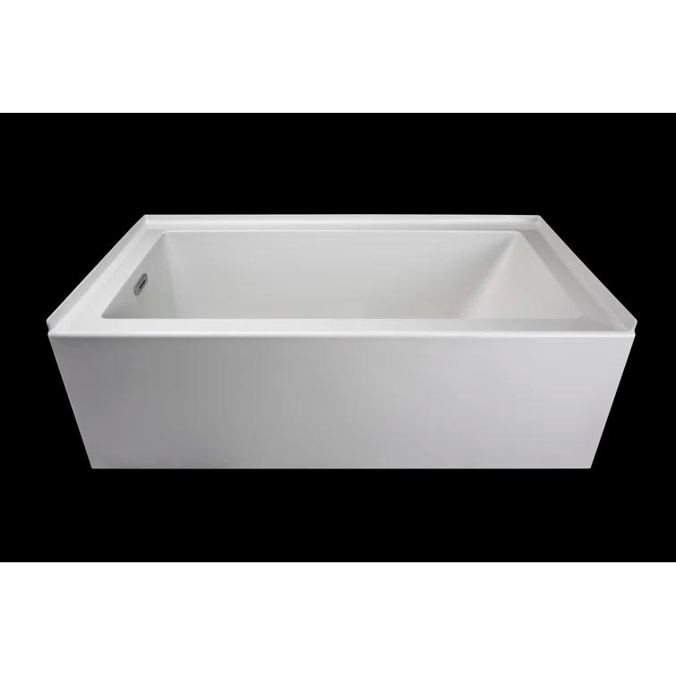 Comfort Linea™ 60" x 32" Soaking Bathtub with Left Drain