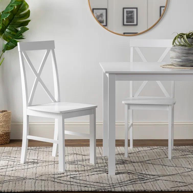 5 - Piece Dining Set with X-Back Chairs