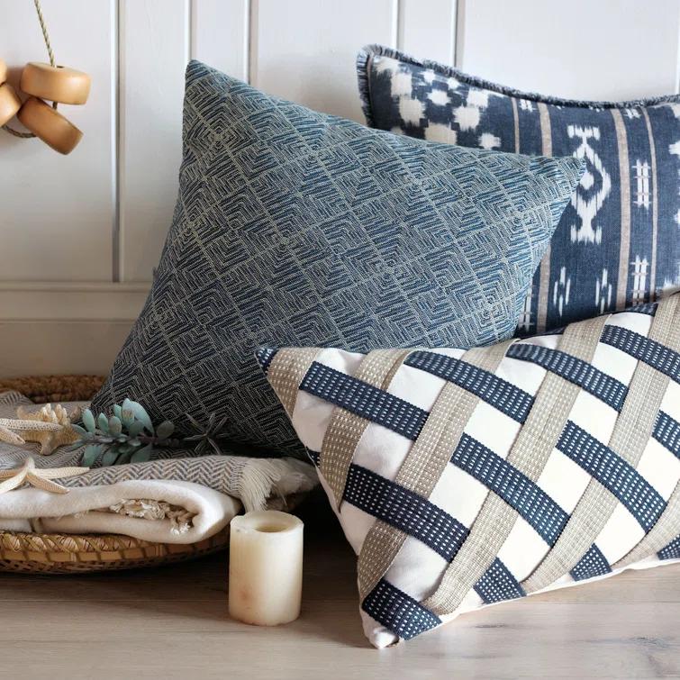 Saya Traditional Linen Abstract Duvet Cover Set