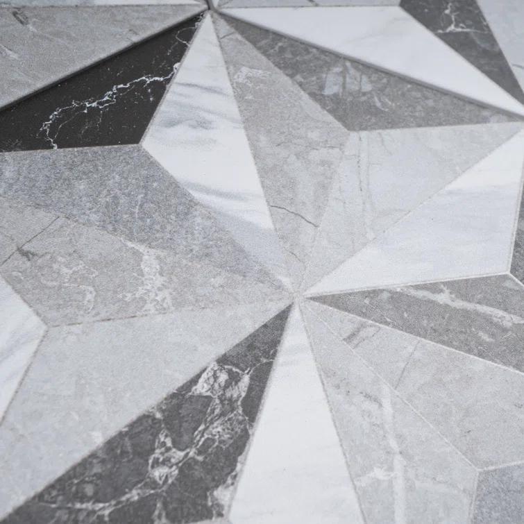 Iris 7.7" x 8.9" Porcelain Patterned Wall & Floor Tile