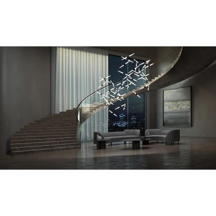 Ballet 24 - Light Dimmable LED Geometric Chandelier