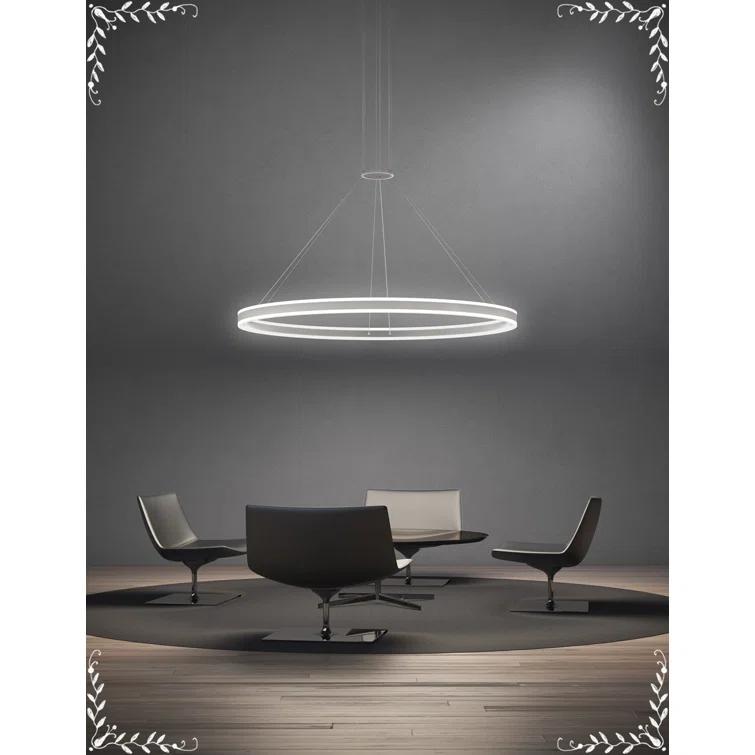 Double Corona 2 - Light Dimmable LED Wagon Wheel Chandelier