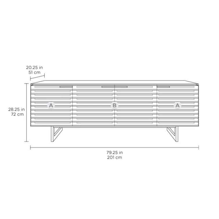 Corridor TV Stand for TVs up to 88"