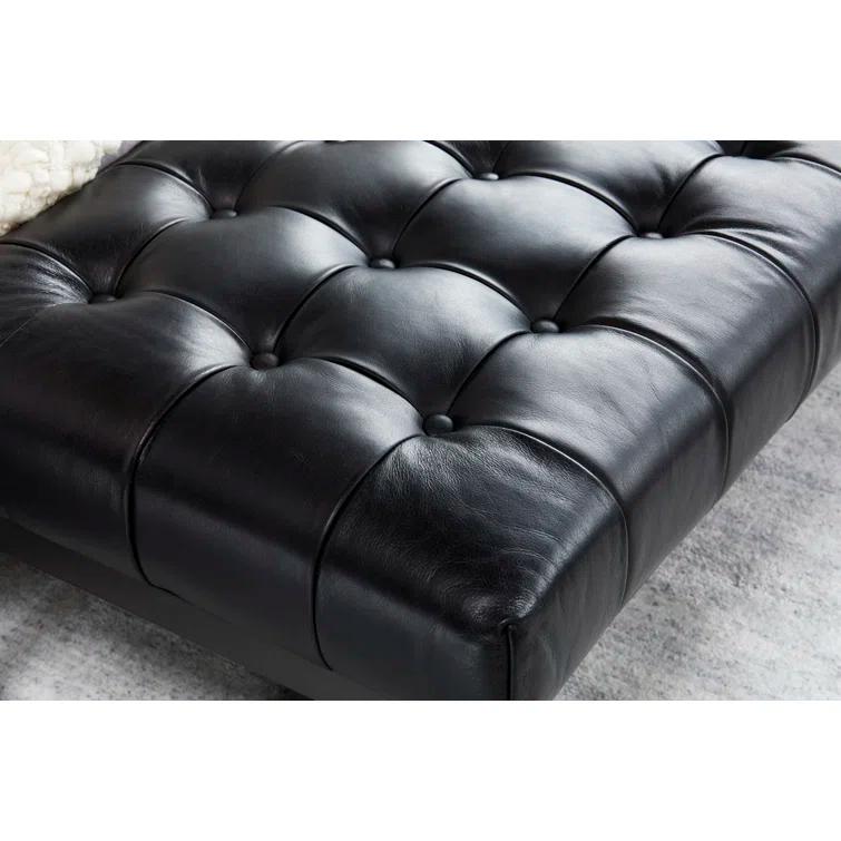 Moe's Home Collection Wyatt Leather Bench