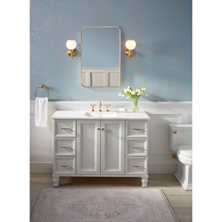 KOHLER Essential Rectangular Wall Mirror, Bathroom / Vanity Mirror with Frame