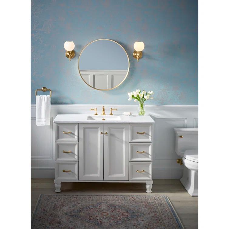 Essential Round Wall Mirror, Bathroom/Vanity Mirror with Frame