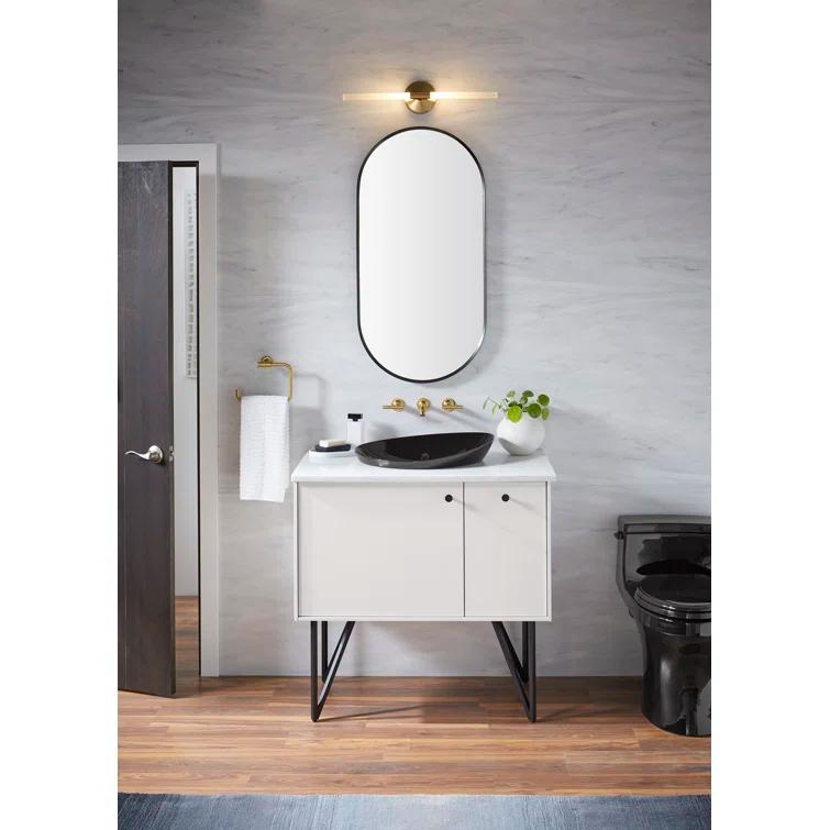 Essential Capsule Wall Mirror, Bathroom/Vanity Mirror with Frame