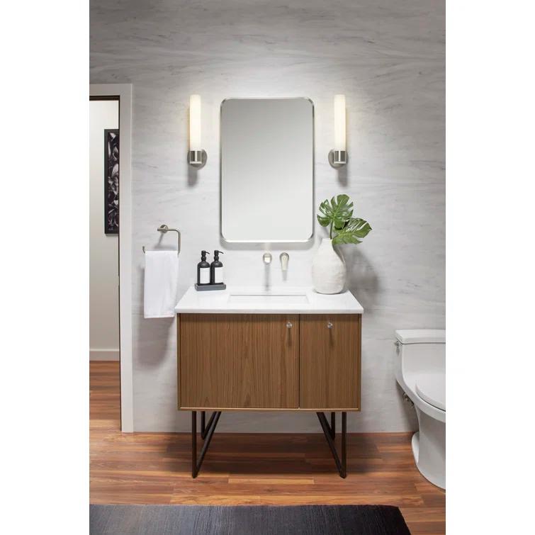 KOHLER Essential Rectangular Wall Mirror, Bathroom / Vanity Mirror with Frame