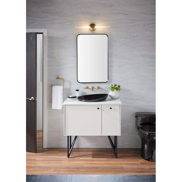 KOHLER Essential Rectangular Wall Mirror, Bathroom / Vanity Mirror with Frame
