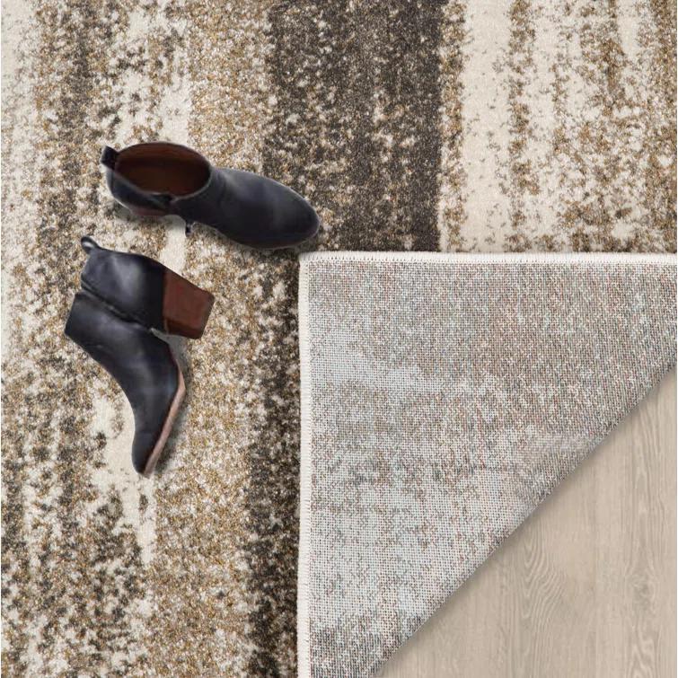 Abstract Brown Area Rug