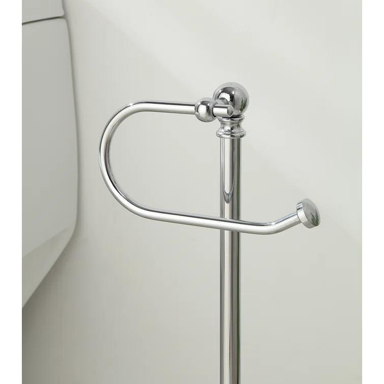 Bathroom Free Standing Toilet Paper Roll Holder Stand