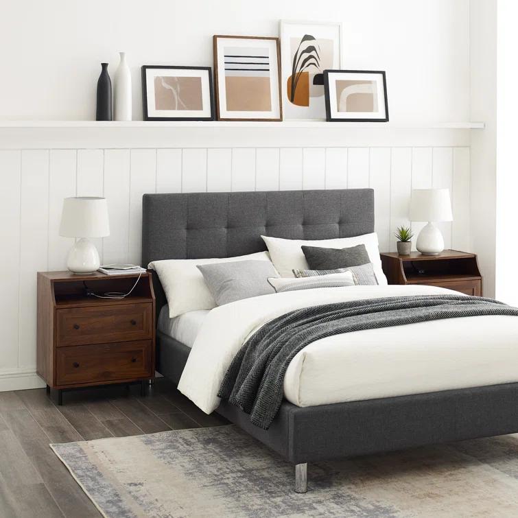 Minot 2-Drawer Nightstands with Dual USB Port