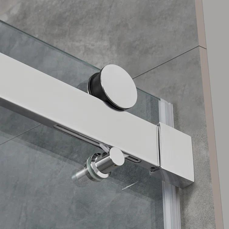 Ove Decors OVE Decors Bel Soft-Close Chrome 58-In To 60-In X 78-In Frameless Sliding Soft Close Shower Door 15SGP-BELS60-CHRWM