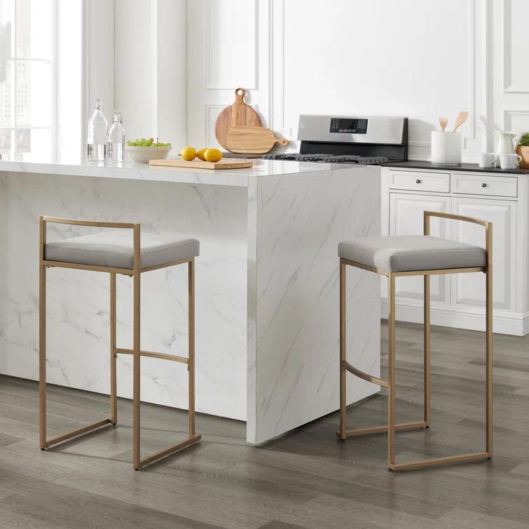 Progreso Upholstered Counter Stool with Metal Frame