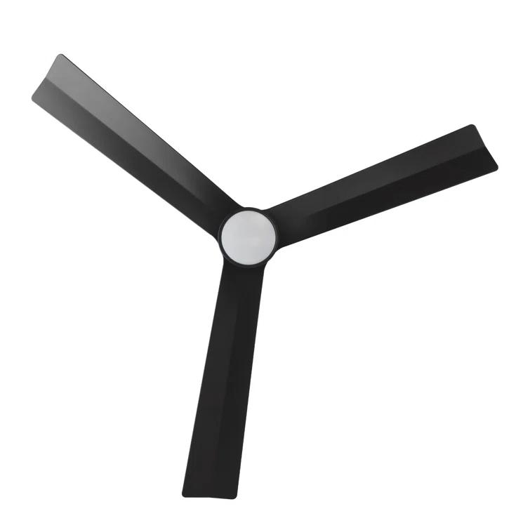 52" Smart Home Compatible 3 Blade Smart Ceiling Fan with Remote