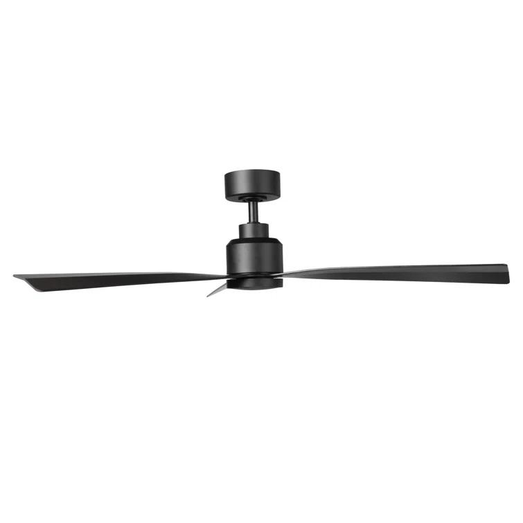 52" Smart Home Compatible 3 Blade Smart Ceiling Fan with Remote