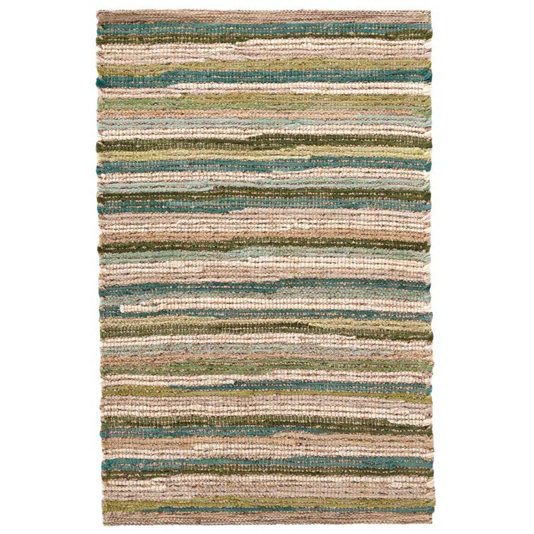 Francisco Green Handwoven Cotton Rug