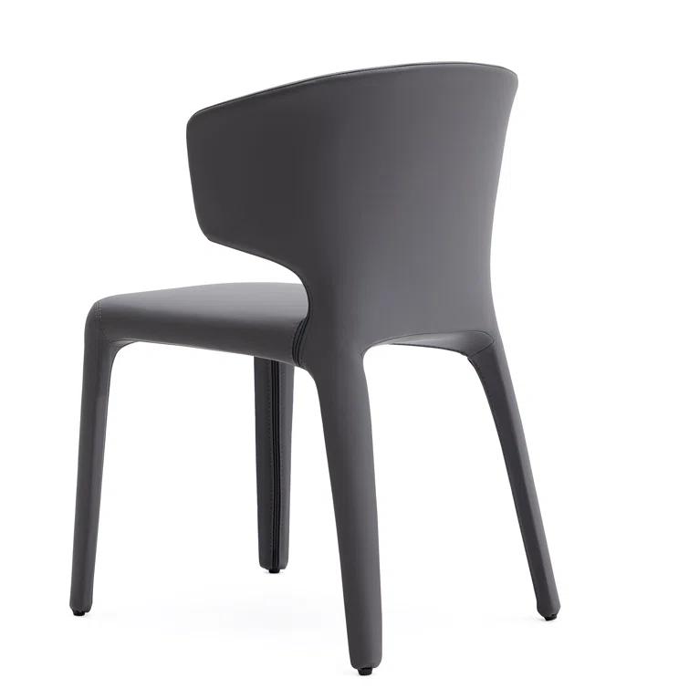 Faux Leather Upholstered Side Chair