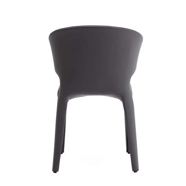 Faux Leather Upholstered Side Chair