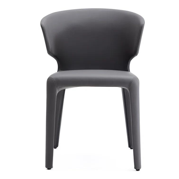 Faux Leather Upholstered Side Chair