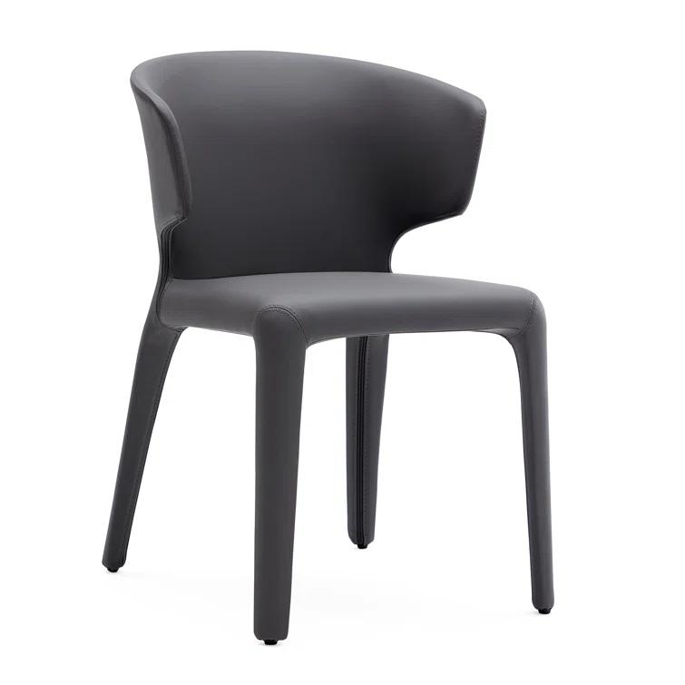 Faux Leather Upholstered Side Chair