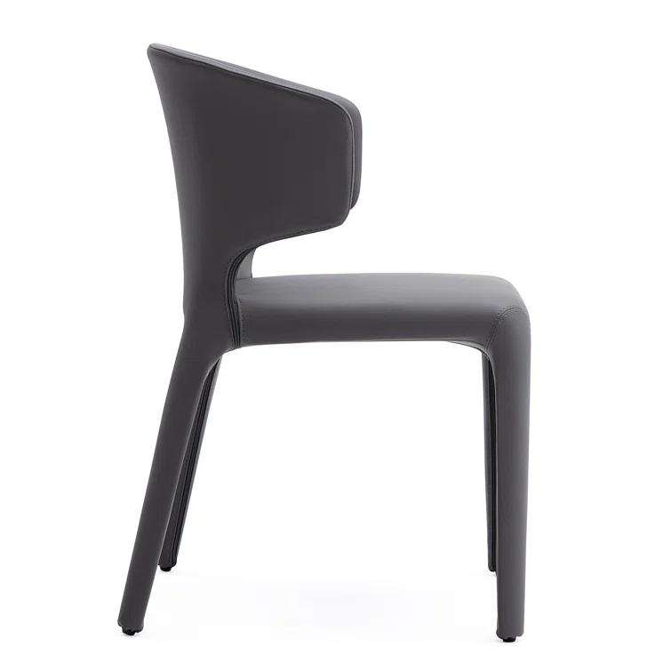 Faux Leather Upholstered Side Chair