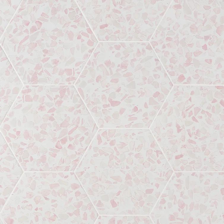 Jurassic Hex 9" Terrazzo Look Porcelain Floor & Wall Tile (8.07 Sq. Ft. / Case)