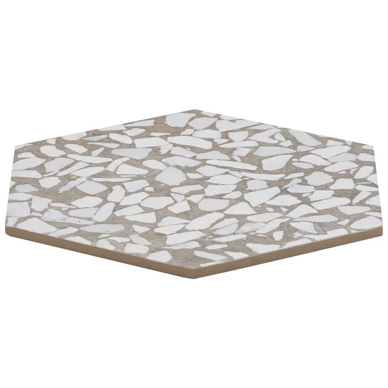 Jurassic Hex 9" Terrazzo Look Porcelain Floor & Wall Tile (8.07 Sq. Ft. / Case)