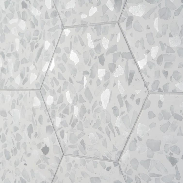 Jurassic Hex 9" Terrazzo Look Porcelain Floor & Wall Tile (8.07 Sq. Ft. / Case)