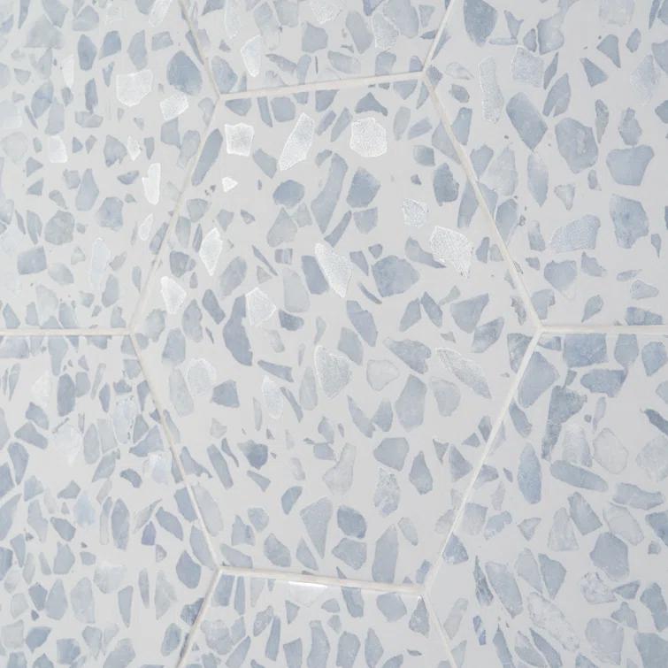 Jurassic Hex 9" Terrazzo Look Porcelain Floor & Wall Tile (8.07 Sq. Ft. / Case)