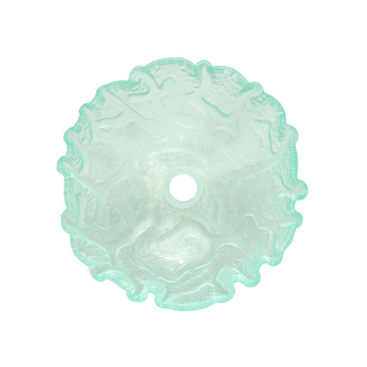 Eden Bath 16.5'' Clear Tempered Glass Specialty Bathroom Sink