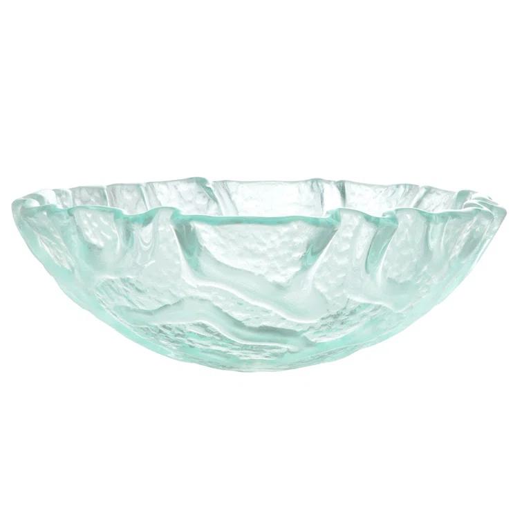 Eden Bath 16.5'' Clear Tempered Glass Specialty Bathroom Sink