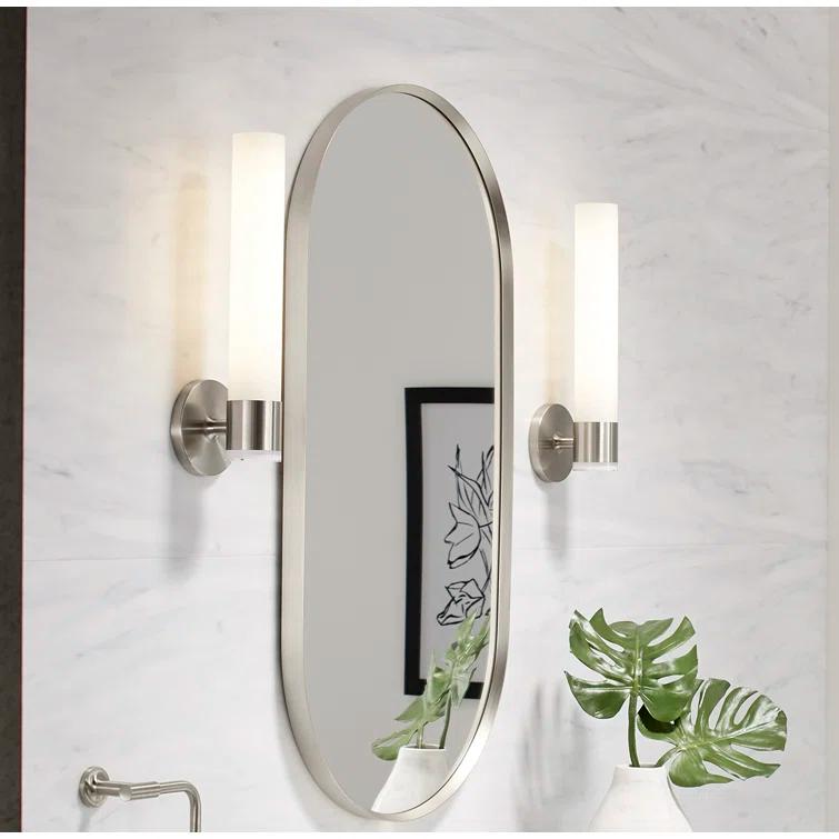 Essential Capsule Wall Mirror, Bathroom/Vanity Mirror with Frame